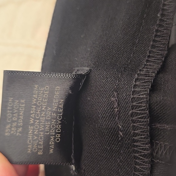 🖤 Ann Taylor Signature Black Ankle Dress Pants Size 4 Tailored Work - Picture 16 of 16